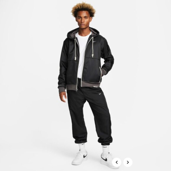 Nike Therma-FIT Standard Issue Oversized Waterproof Zip Hoodie Jacket Size L - Picture 7 of 14